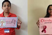 സ്തനാർബുദത്തെക്കുറിച്ച് ബോധവല്ക്കരണവുമായി ഇന്ത്യന് സ്കൂള് വിദ്യാര്ഥികള്