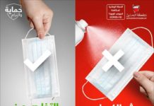 Spraying masks with sanitizer causes allergies and health problems