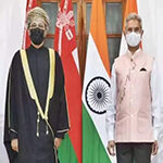 ഒമാന് വിദേശകാര്യ മന്ത്രിക്ക് ഇന്ത്യയിൽ ഊഷ്മള വരവേൽപ്…