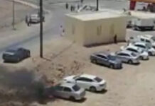 ഒമാനിൽ നിർത്തിയിട്ട കാറിന് തീപിടിച്ചു