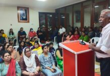 ബഹ്റൈൻ പ്രതിഭാ വനിതാ വേദി കൺവെൻഷൻ സി.വി. നാരായണൻ ഉത്ഘാടനം ചെയ്തു.