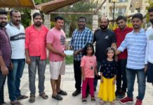 ലാൽ കെയെർസ് ബഹ്റൈൻ ചികിത്സാധനസഹായം കൈമാറി