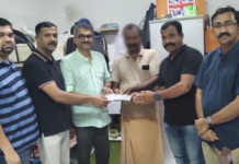 തുടർചികിത്സയ്ക്ക് ടിക്കറ്റ് നൽകി കെപിഎ യുടെ കൈത്താങ്ങ്
