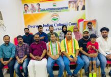 ഒഐസിസി പാലക്കാട് ജില്ലാ കമ്മറ്റിക്ക് പുതിയ നേതൃത്വം