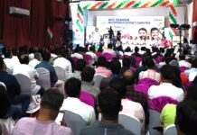 നിറഞ്ഞ സദസ്സിന് മുന്നിൽ ഒഐസിസി മലപ്പുറം ജില്ല “ആരംഭം “ കുറിച്ചു.