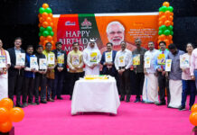 പ്രധാനമന്ത്രി നരേന്ദ്ര മോദിയുടെ 75-ാം ജന്മദിനം ആഘോഷിച്ചു