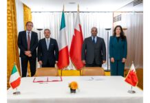 നാഷണൽ ബാങ്ക് ഓഫ് ബഹ്റൈൻ ഇറ്റലി ബിപിഎം ബാൻകോയുമായി കരാറിൽ ഒപ്പുവച്ചു