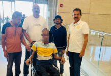 ഏറെക്കാലത്തെ ചികിത്സക്ക് ശേഷം തൃക്കരിപ്പൂർ സ്വദേശി നാട്ടിലെത്തി