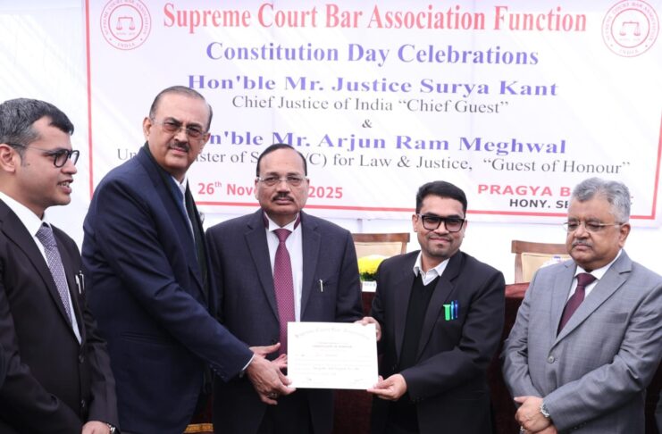 പ്രവാസി ലീഗൽ സെൽ ഗ്ലോബൽ പ്രെസിഡന്റിന് സുപ്രീം കോടതിയുടെ ആദരവ്