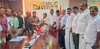 പ്രവാസി പെൻഷൻ അപാകതകൾ പരിഹരിക്കണം.കെഎംസിസി ബഹ്റൈൻ : ഡെപ്യൂട്ടി സ്പീക്കർ ഷാനിമോൾ ഉസ്മാന് നിവേദനം നൽകി