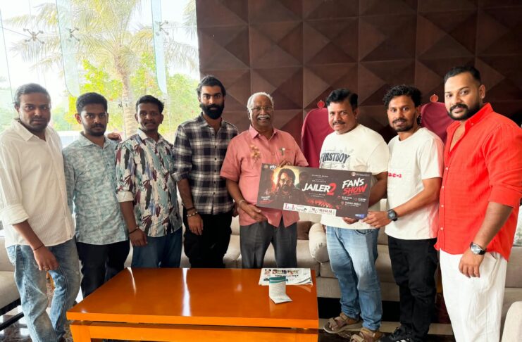 ജയിലർ 2’ ഫാൻസ് ഷോ ടിക്കറ്റ് ഗോകുലം ഗോപാലന് കൈമാറി